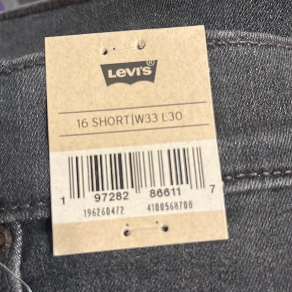 NWT Levi's Women's 311 Shaping Skinny Jeans 16 short - Picture 4 of 7